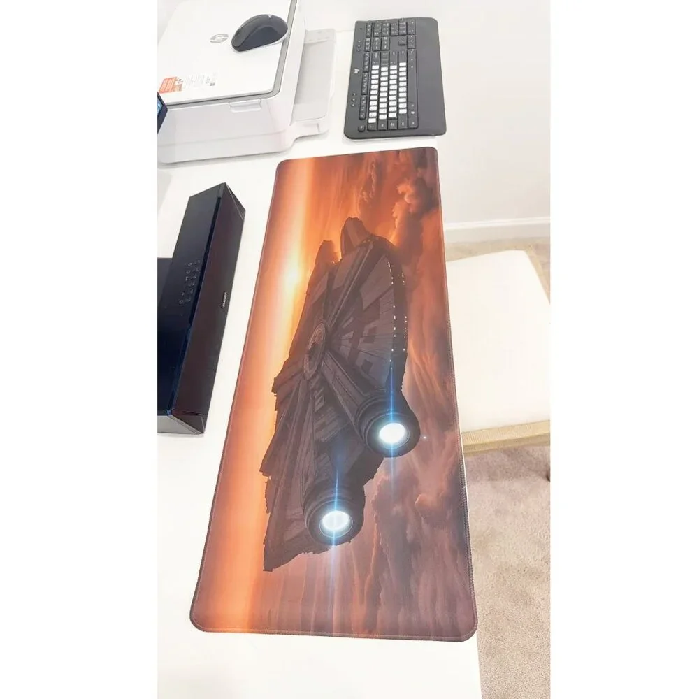Star Wars Millennium Falcon Large Gaming Mouse Pad Anti-Slip Desk Mat 31x 11.5''